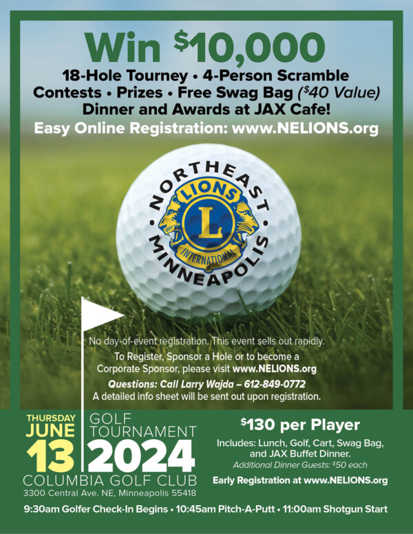2024 Lions Charity Golf Tournament