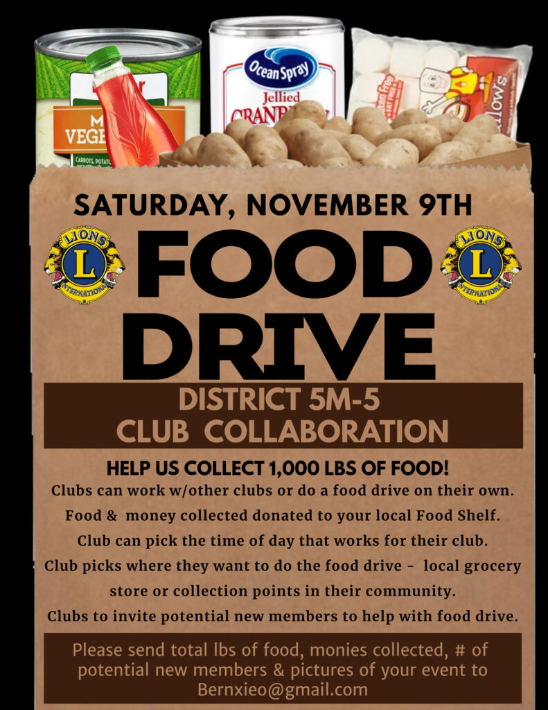 Food Drive Nov 2024